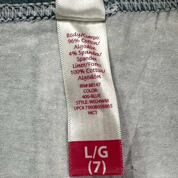 No Bo Women's Size 7 Large Panty Hipster Looks Like Jeans Blue New With Tags - Picture 4 of 10